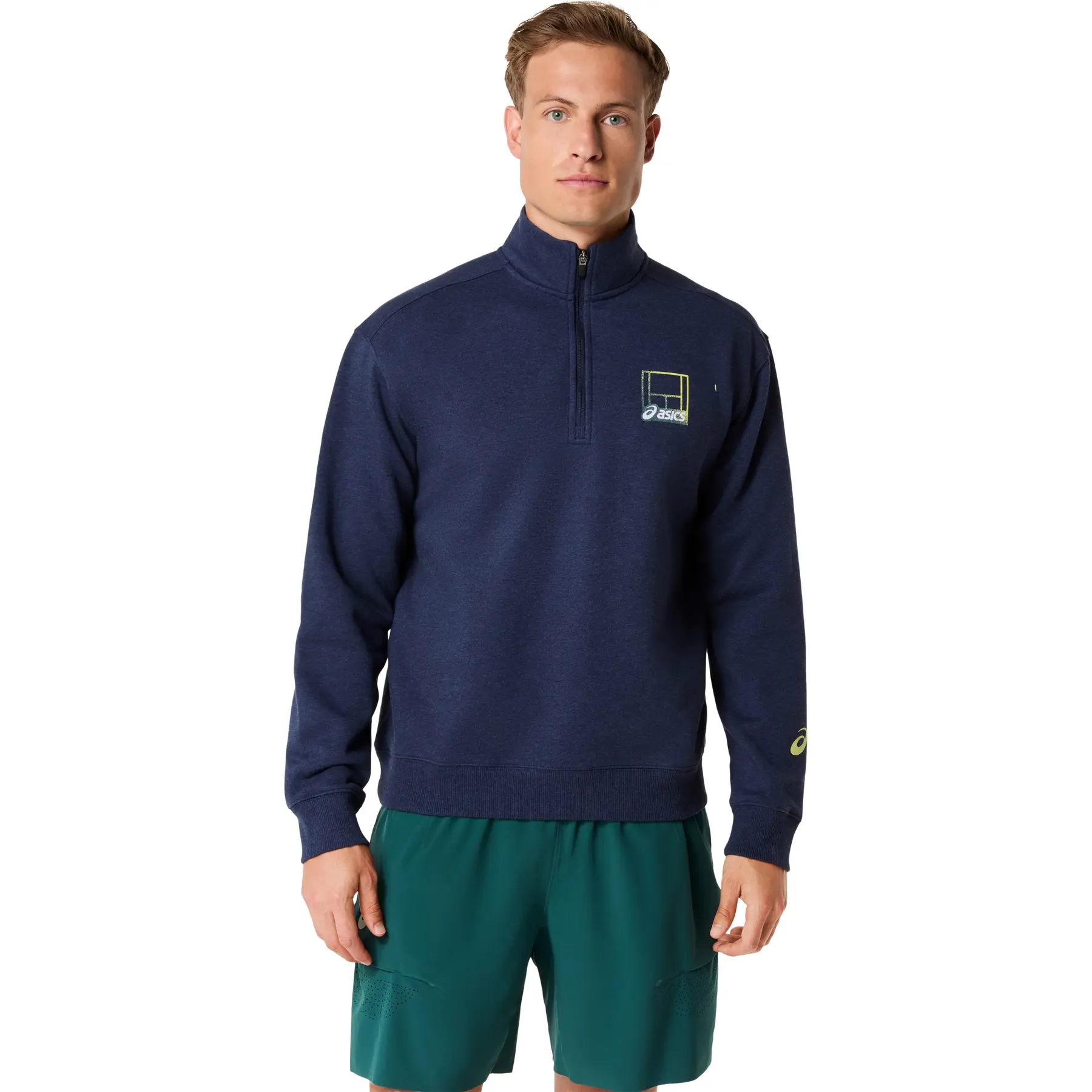 Sweatshirt half zip Asics Court Core Graphic
