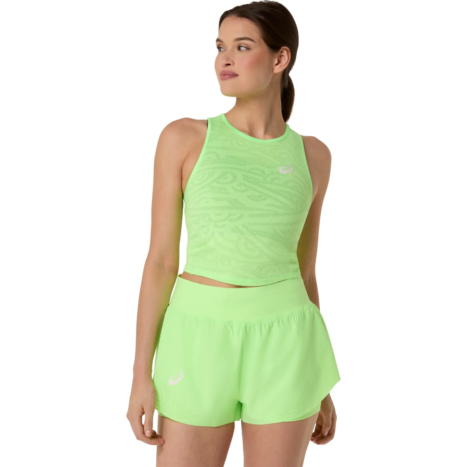 Damen-Top Asics Match Jacquard