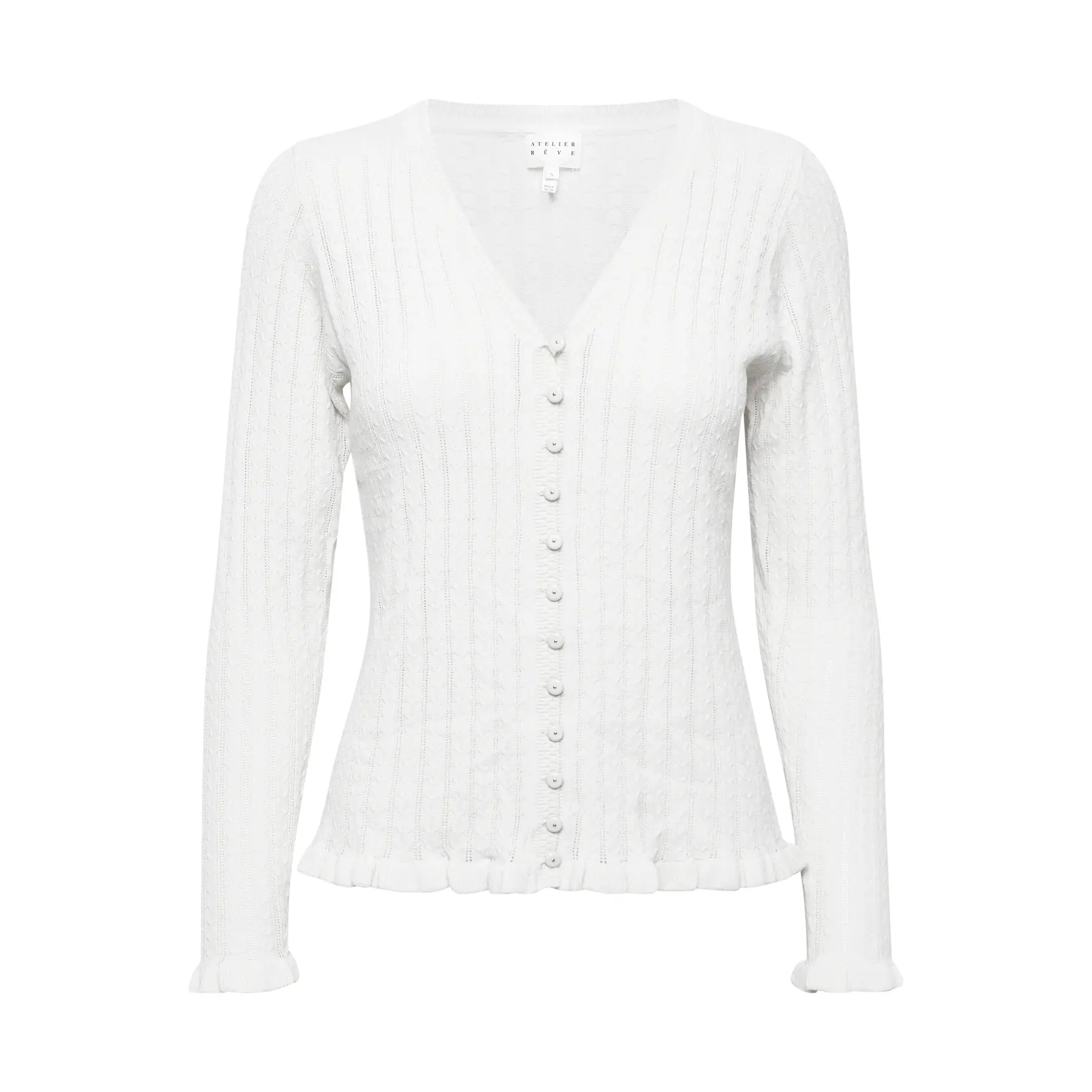 Damen V-Ausschnitt Cardigan Atelier Rêve Fantino