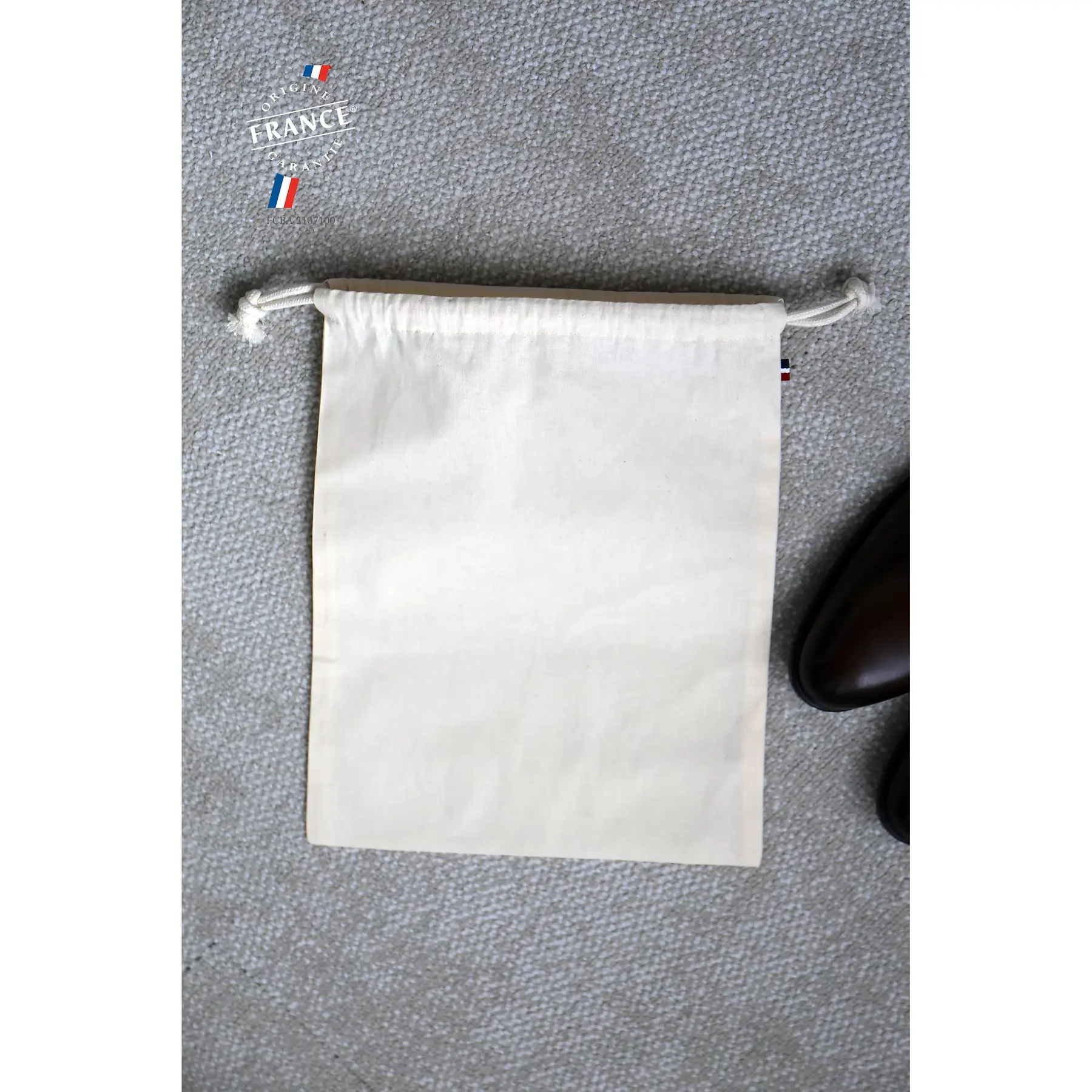 Bag with double drawstring cord Atelier Textile FranÃ§ais GaÃ«l (x10)