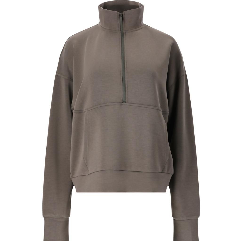 5715738308926 - Damen Sweatshirt mit halbem Reißverschluss Jillnana