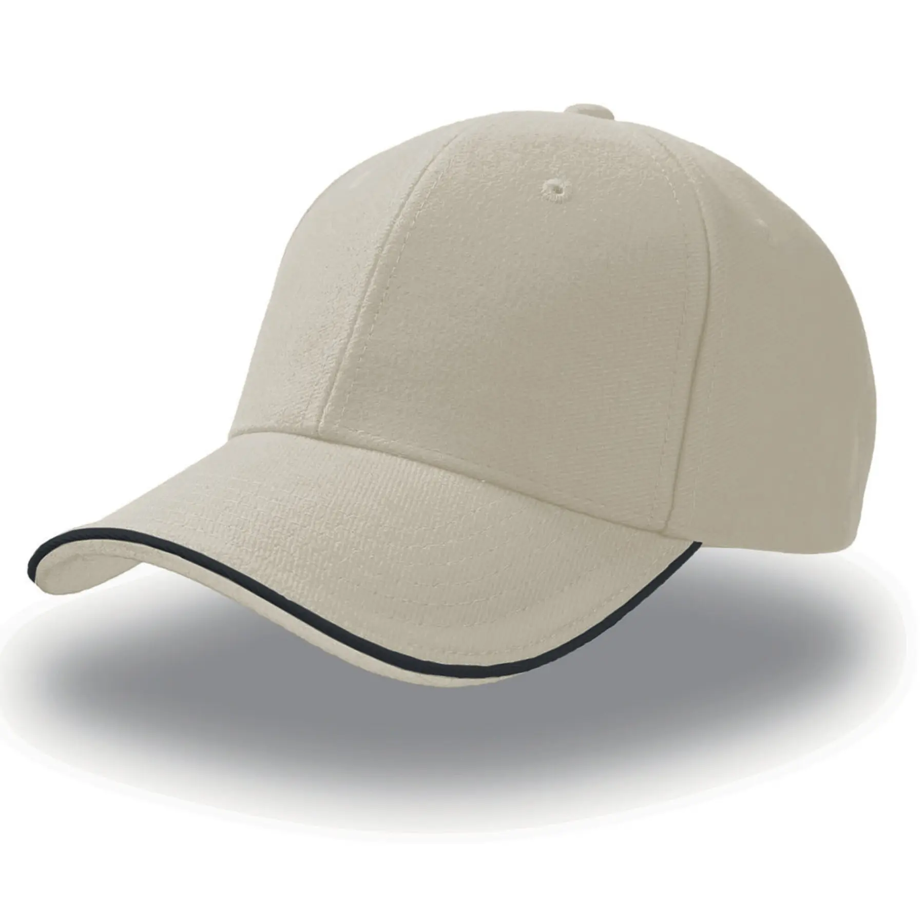 8028661167438 - 6-Panel Baseball Cap Pilot Piping Sandwich