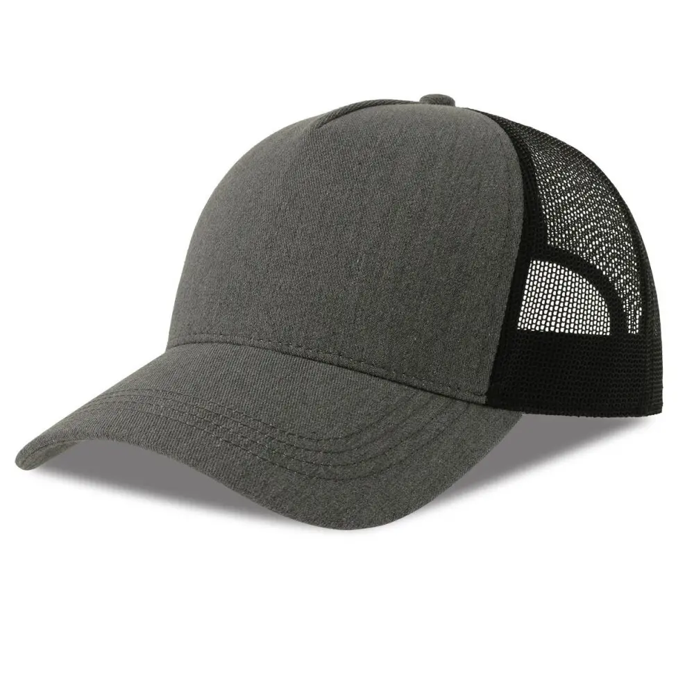 Atlantis Headwear Unisex Gris Cotton Trucker Cap Rapper