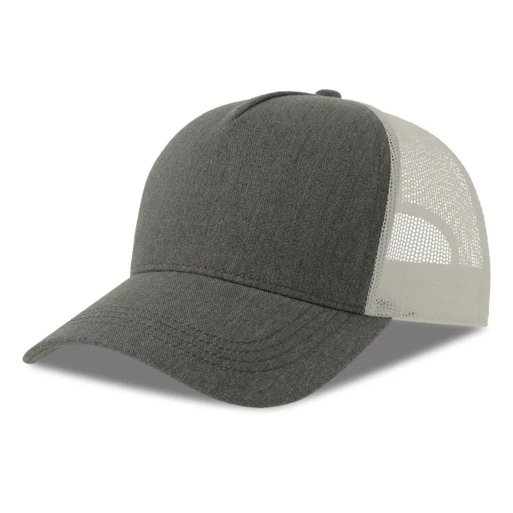 Atlantis Headwear Unisex Gris Cotton Trucker Cap Rapper