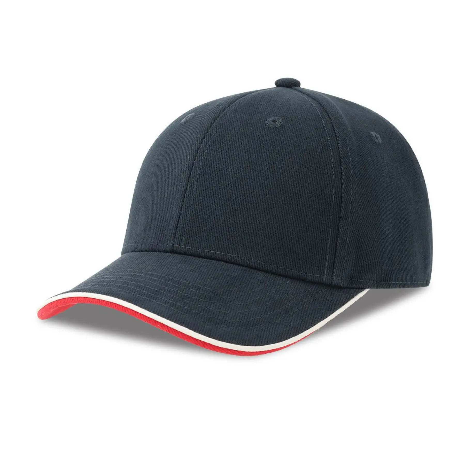 8028661445352 - 6-Panel Baseball Cap Pilot Piping Sandwich-S