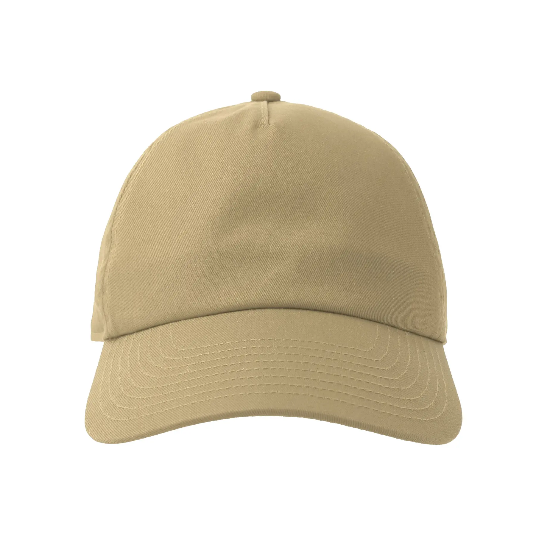 Atlantis Headwear Unisex Beige Baseball Cap Dad Hat-S Five