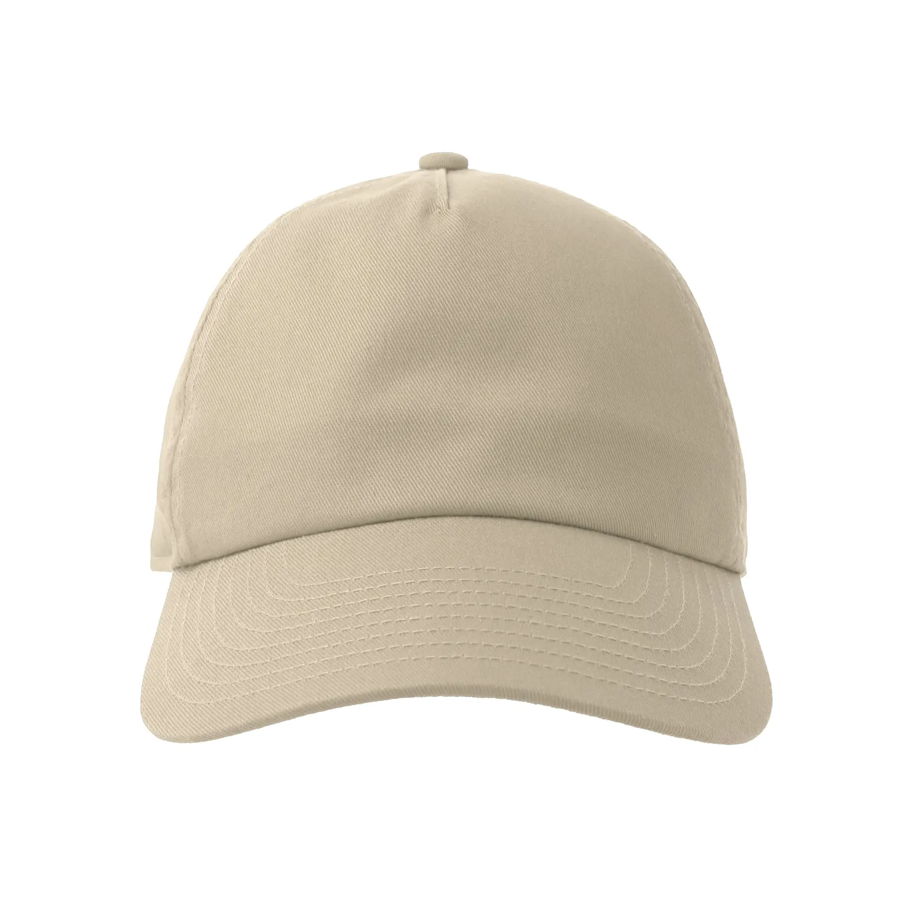 Atlantis Headwear Unisex Beige Baseball Cap Dad Hat-S Five