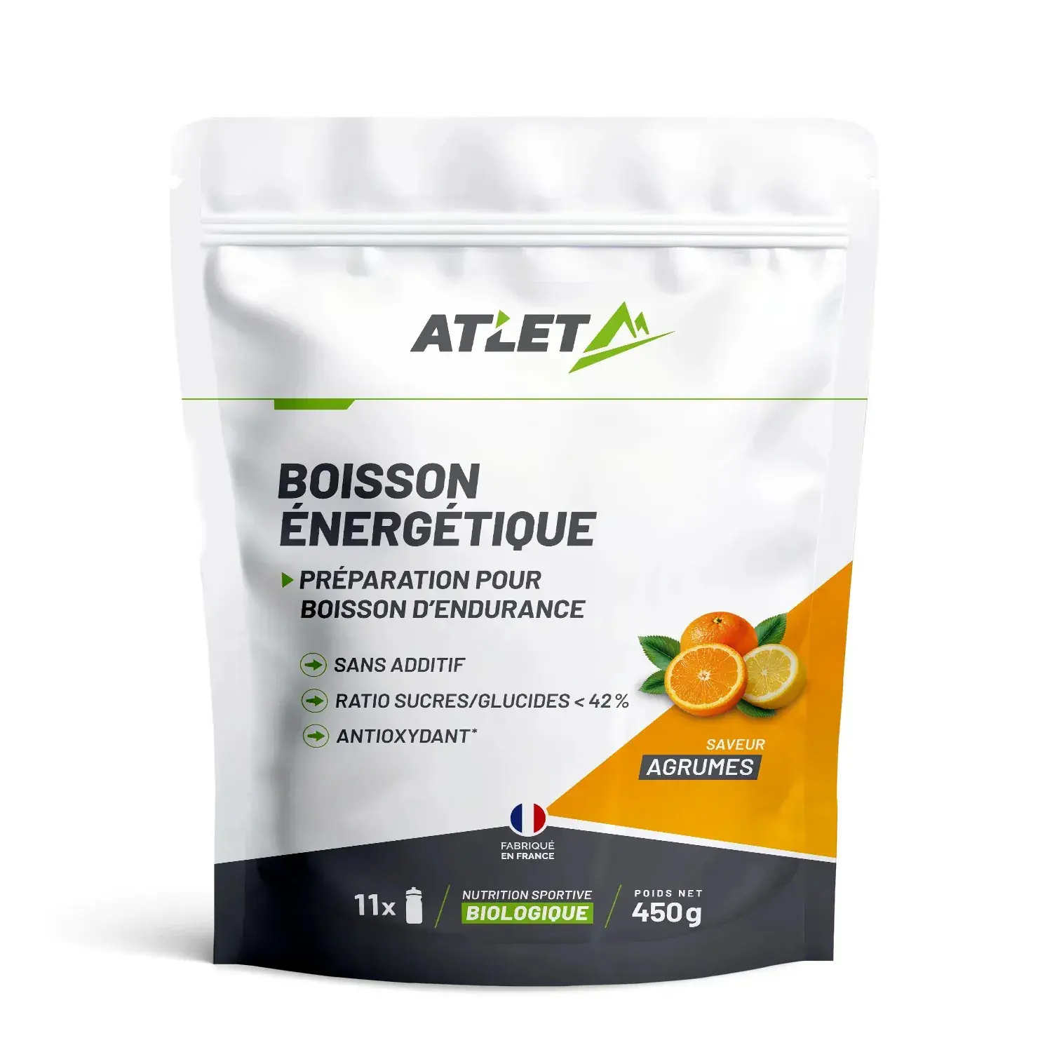 Atlet Nutrition Blanc Organic Citrus Energy Drink