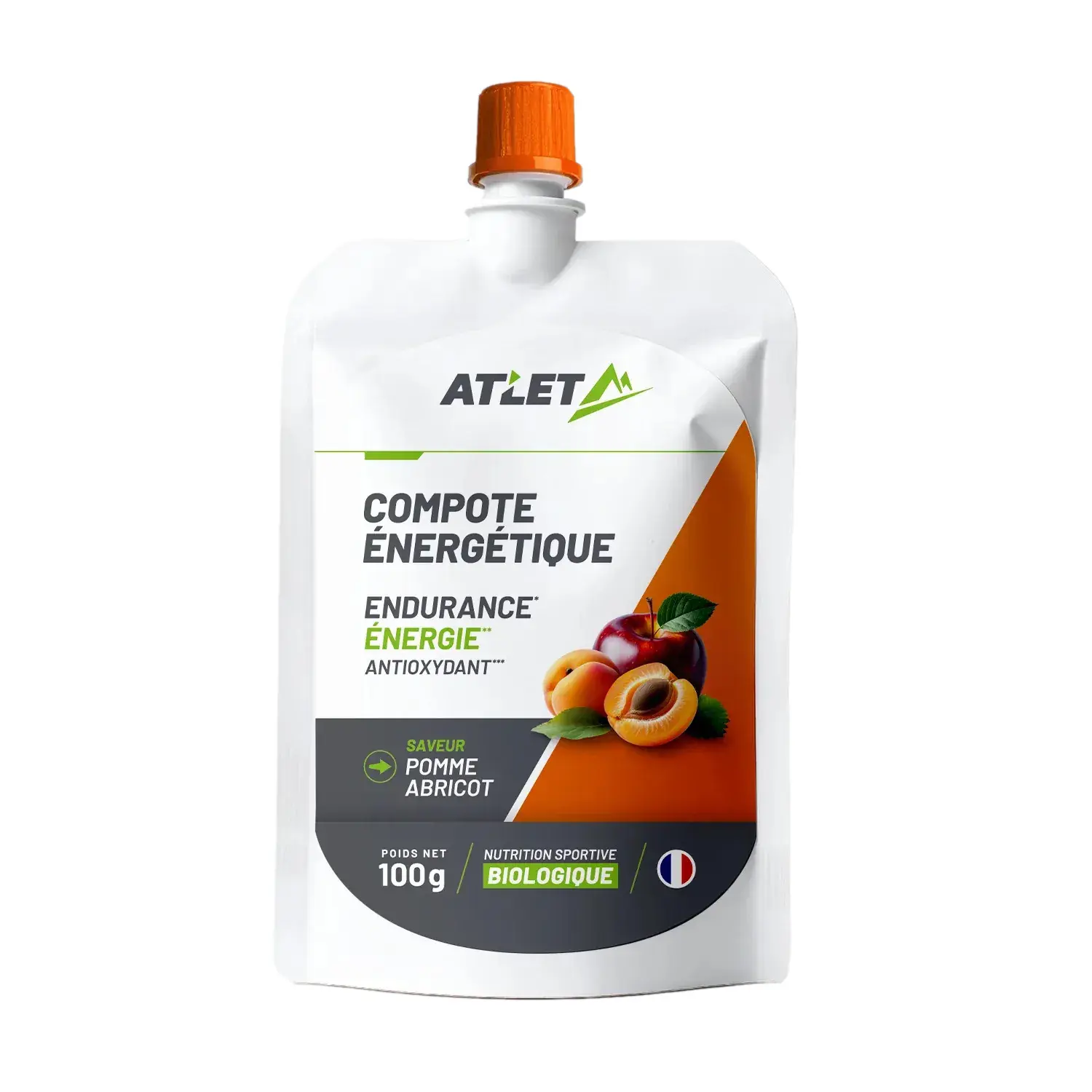 Atlet Nutrition Gris Organic Energy Apples And Apricots Compote