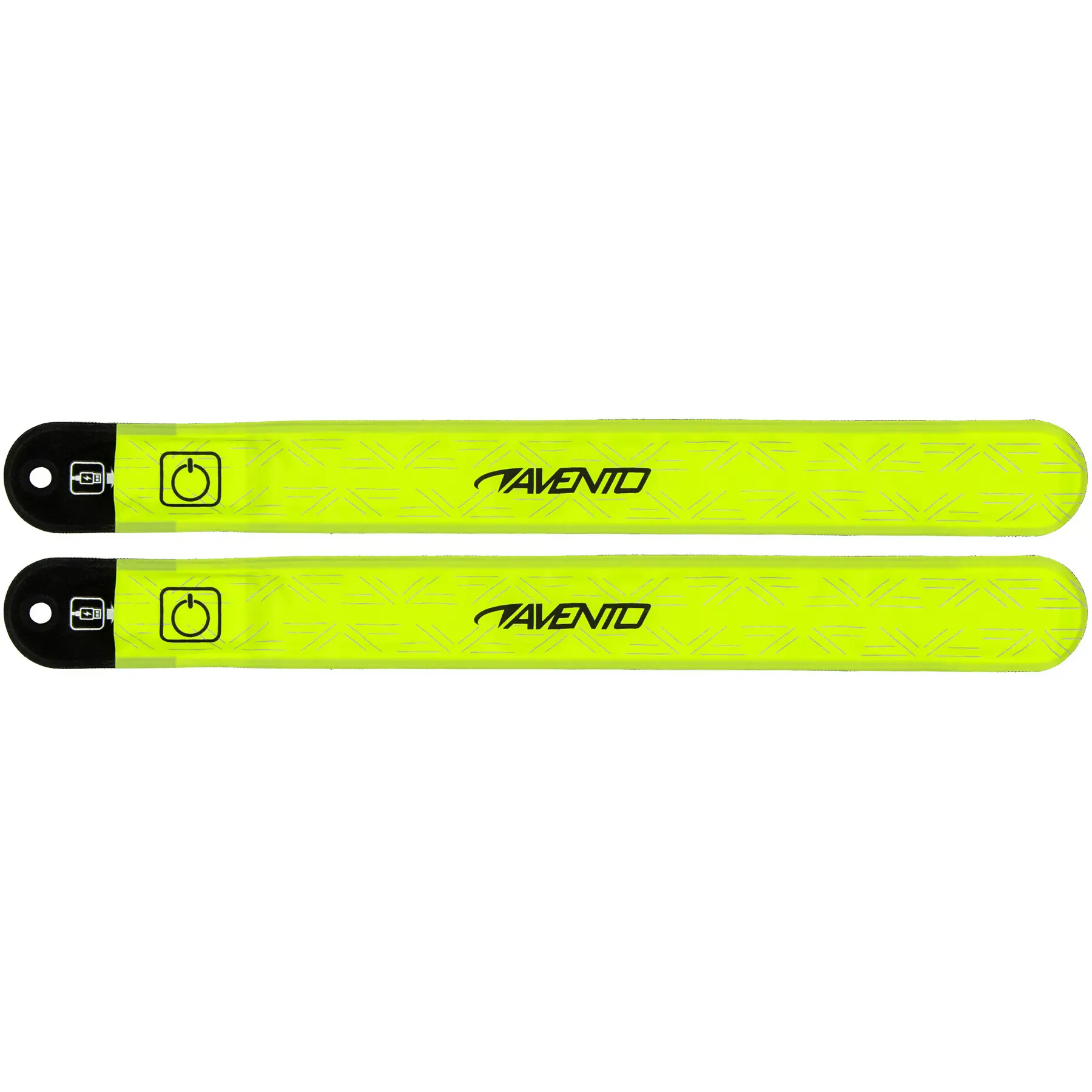 Avento Unisex Jaune Rechargeable Led Armbands (X2)
