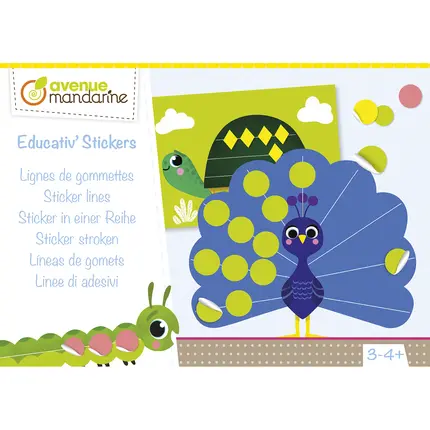 Kreativbox - educativ' stickers Linien aus Gummibärchen Avenue Mandarine