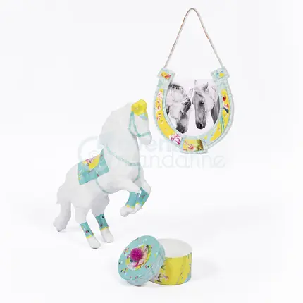 Kreativbox Decopatch Reiten Avenue Mandarine