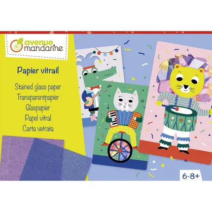 Kreativbox - Fensterpapier Avenue Mandarine
