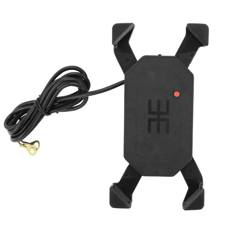 Motorrad-Smartphone-Halterung mit Ladebuchse Buch mit 2 Lenkerhalterungen + Retro Avoc M3