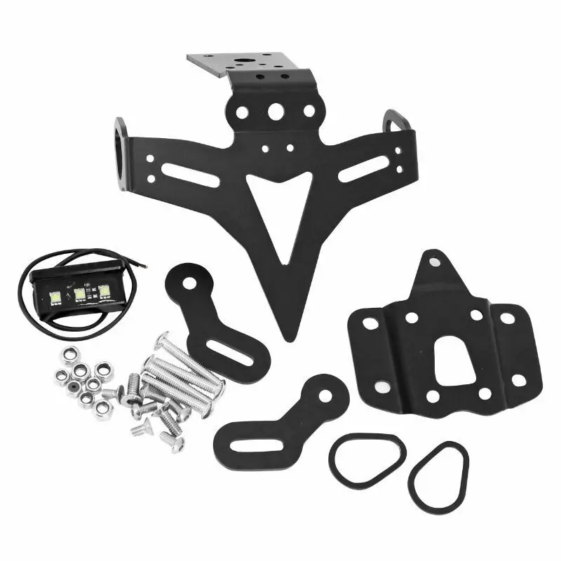 Motorrad-Kennzeichenhalter Mit Led-Beleuchtung Aus Alu Avoc Yamaha 700 Mt-07 201020
