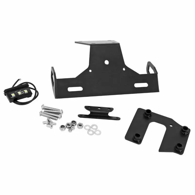 Kennzeichenhalter Motorrad kurzes Modell Aluminium mit Led-Beleuchtung Avoc Kawasaki 900 Z900