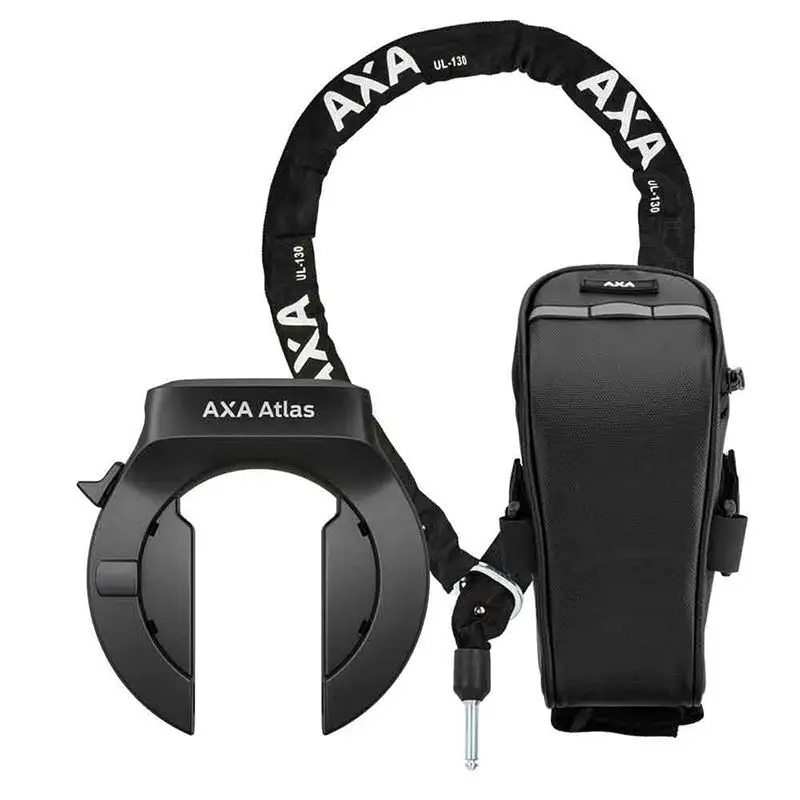 Rahmen-Schloss-Set mit Satteltasche und abnehmbarem Schlüssel Axa Atlas