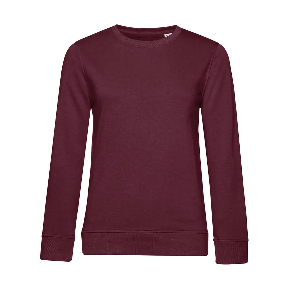 Sweatshirt Mit Rundhalsausschnitt, Damen B&C Organic French Terry