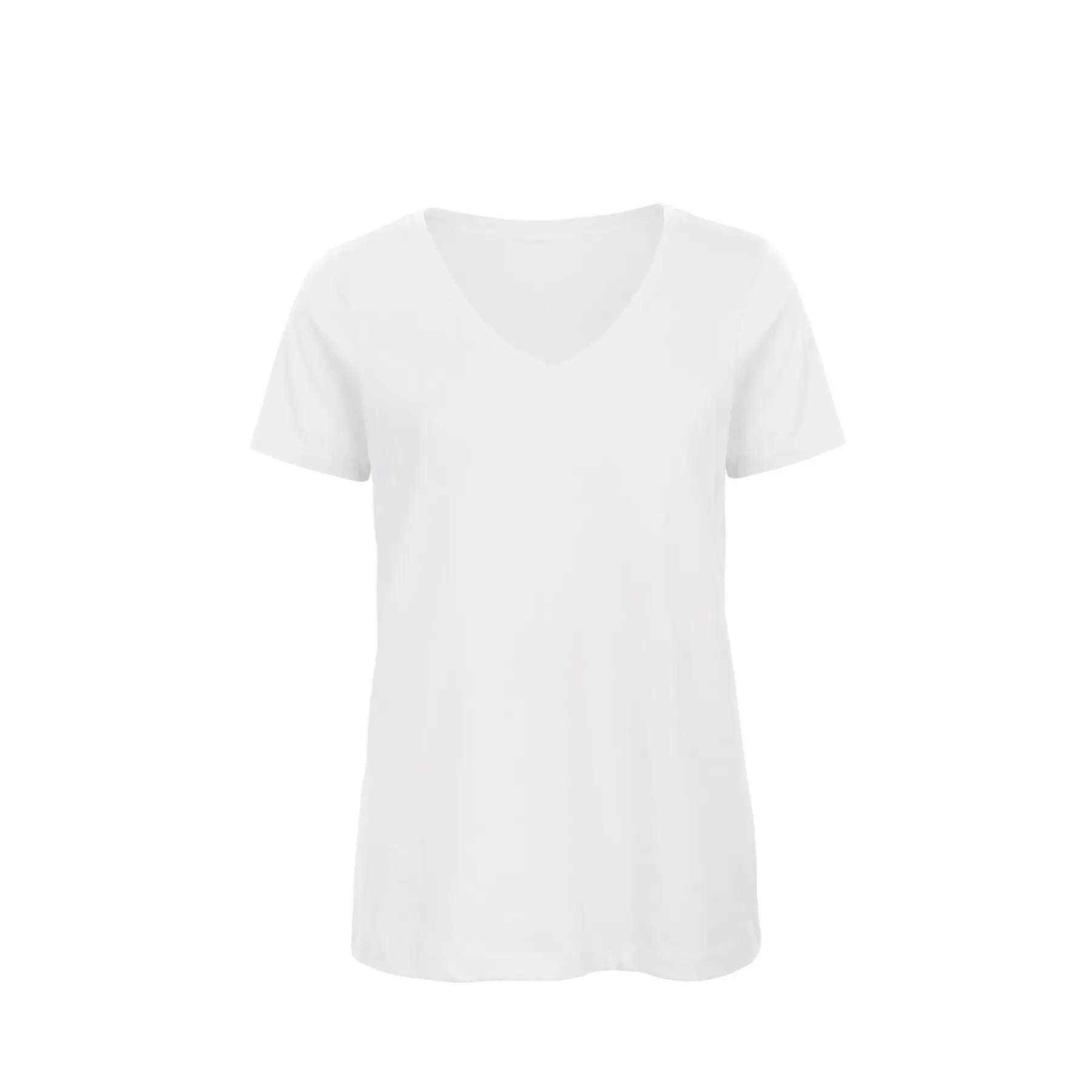 T-Shirt Mit V-Ausschnitt, Damen B&C Organic Inspire