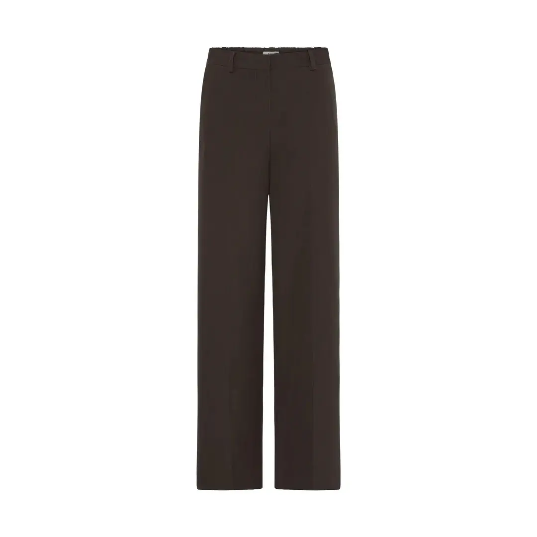 B.young Women's Marron Wide Leg Trousers Bydanta