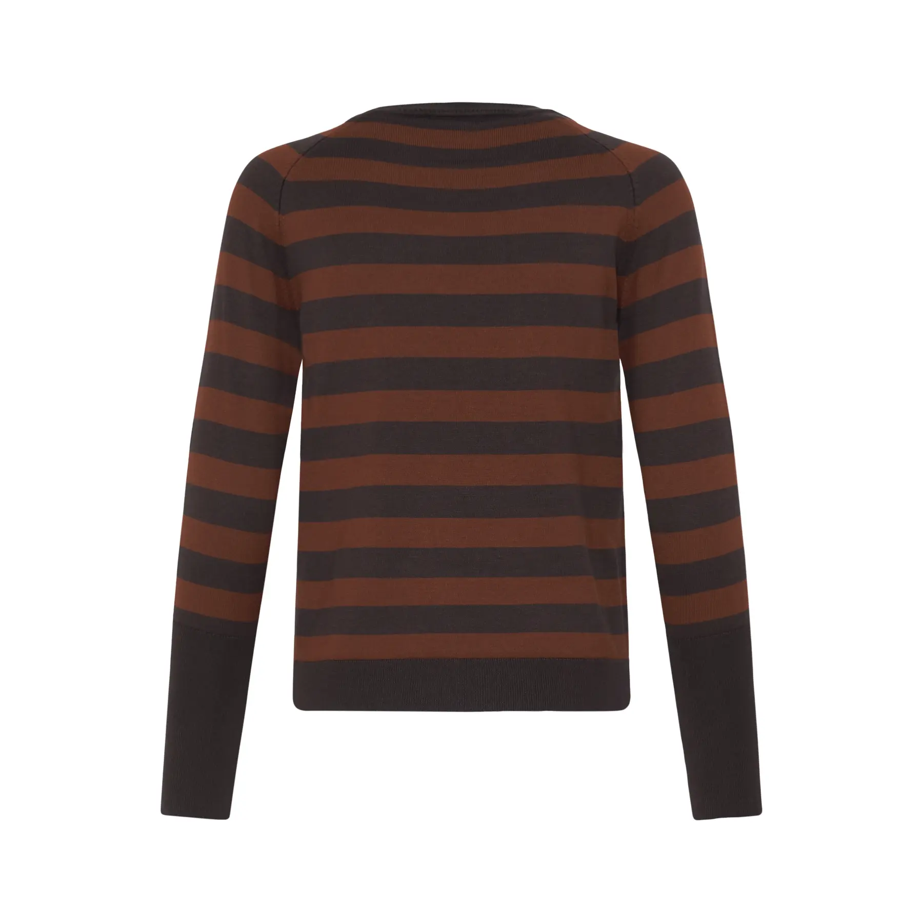 B.young Women's Marron Long Sleeve Sweater Bymmorla