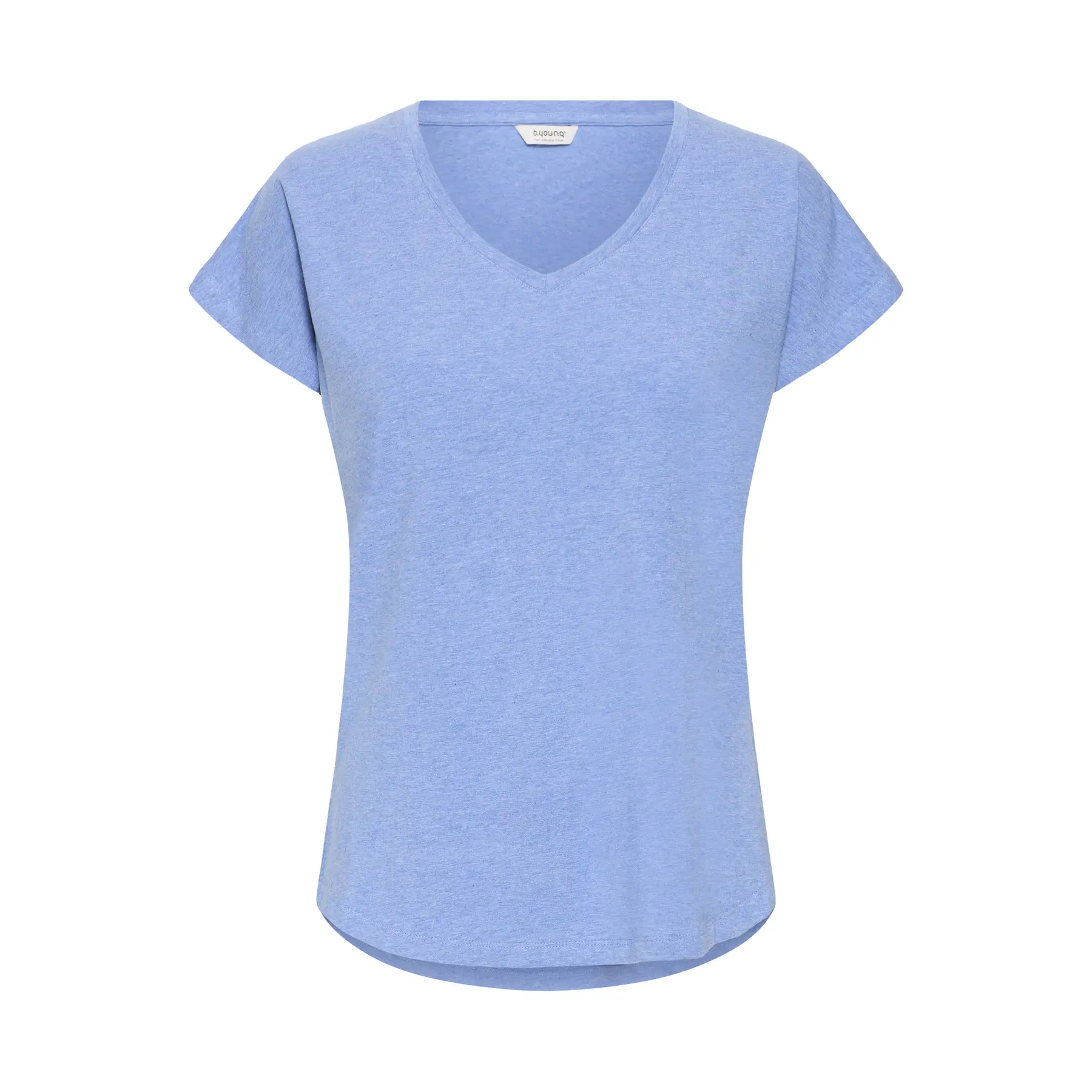 B.young Women's Bleu V-Neck T-Shirt Pamila