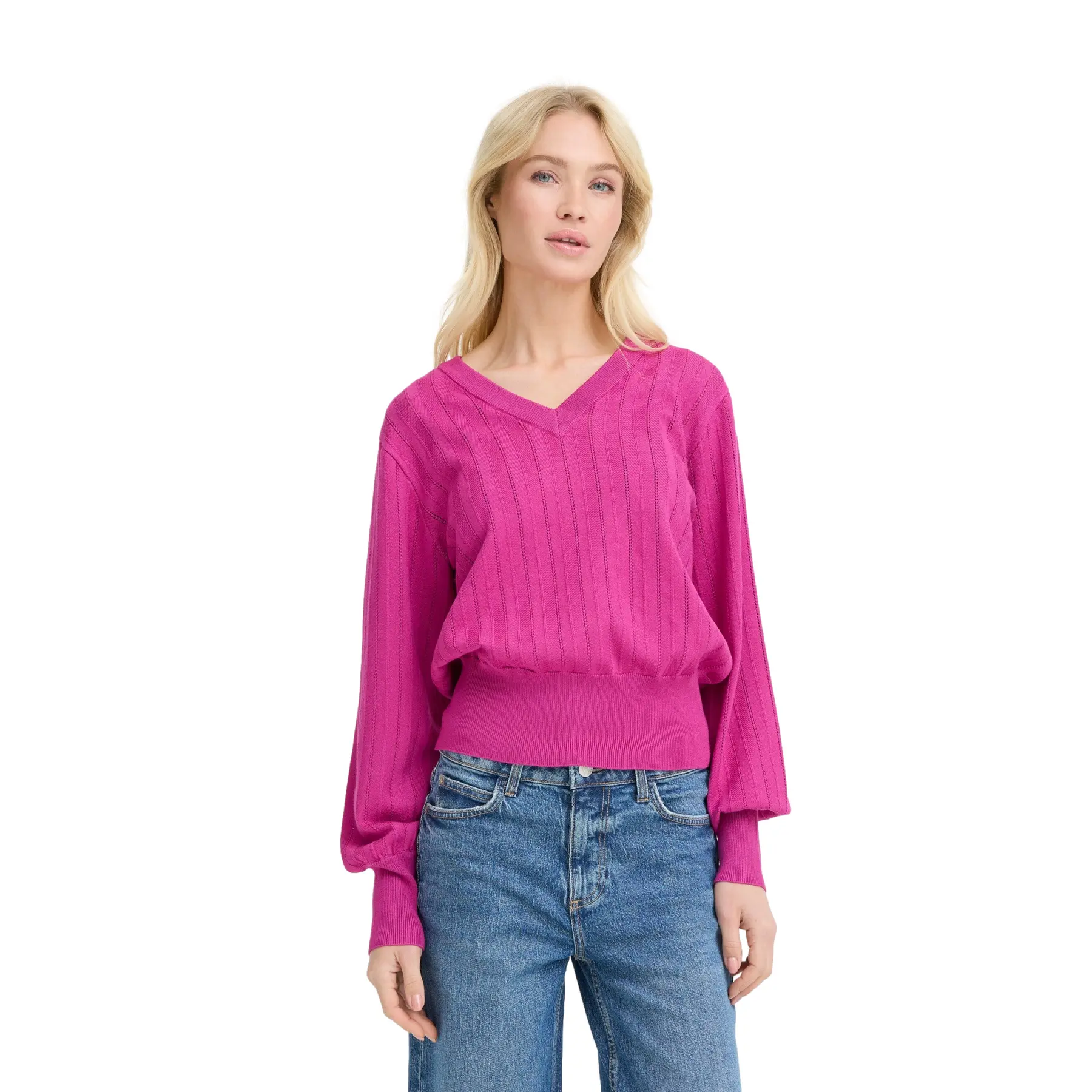 Damen-Strickpullover mit Lochmuster b.young Mmorla