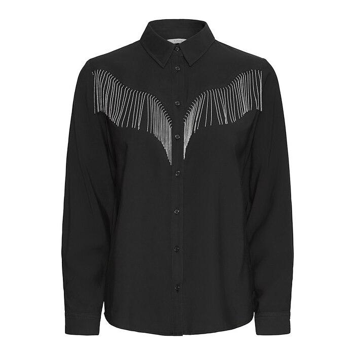 5715749989718 - Langarmbluse mit Dekoration für Frauen byoung Himaja