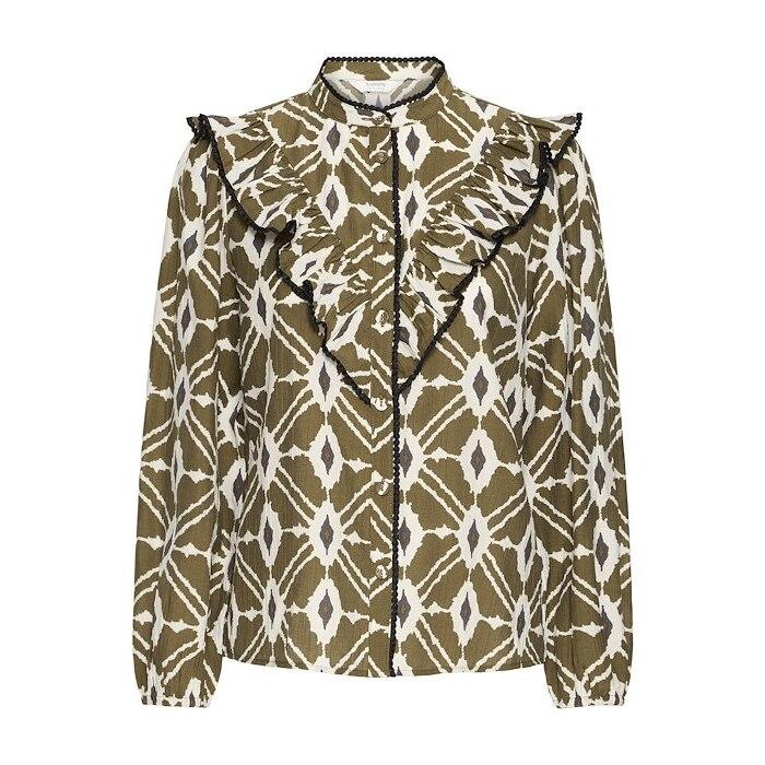 5715750102571 - Langarm-Bluse Damen byoung Inaba Frill 5715750102571 - Langarm-Bluse Damen byoung Inaba Frill