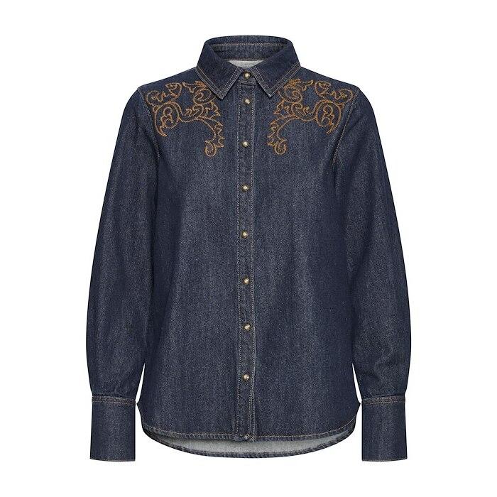 5715750147978 - Damen Jeanshemd mit langen Ärmeln byoung Katine