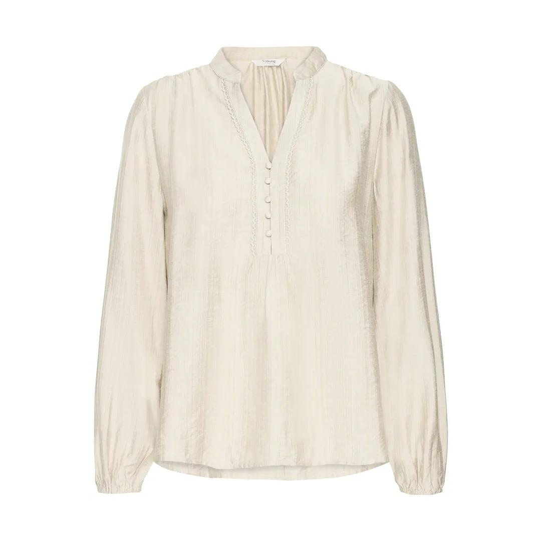 5715753026706 - Damenbluse mit V-Ausschnitt und langen Ärmeln byoung Byikaia