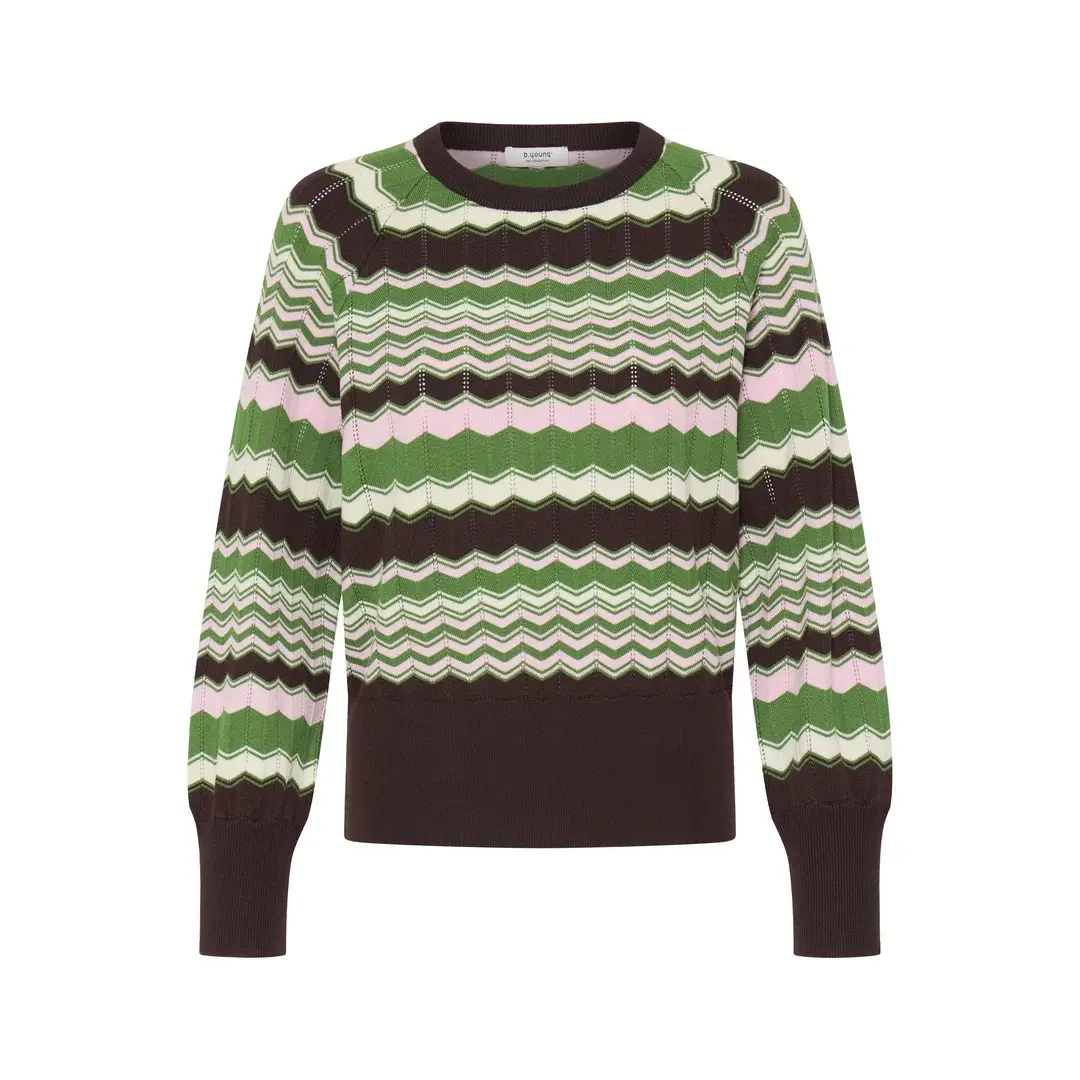 B.young Women's Vert Woman Sweater Bymmorla Pointelle Jumper