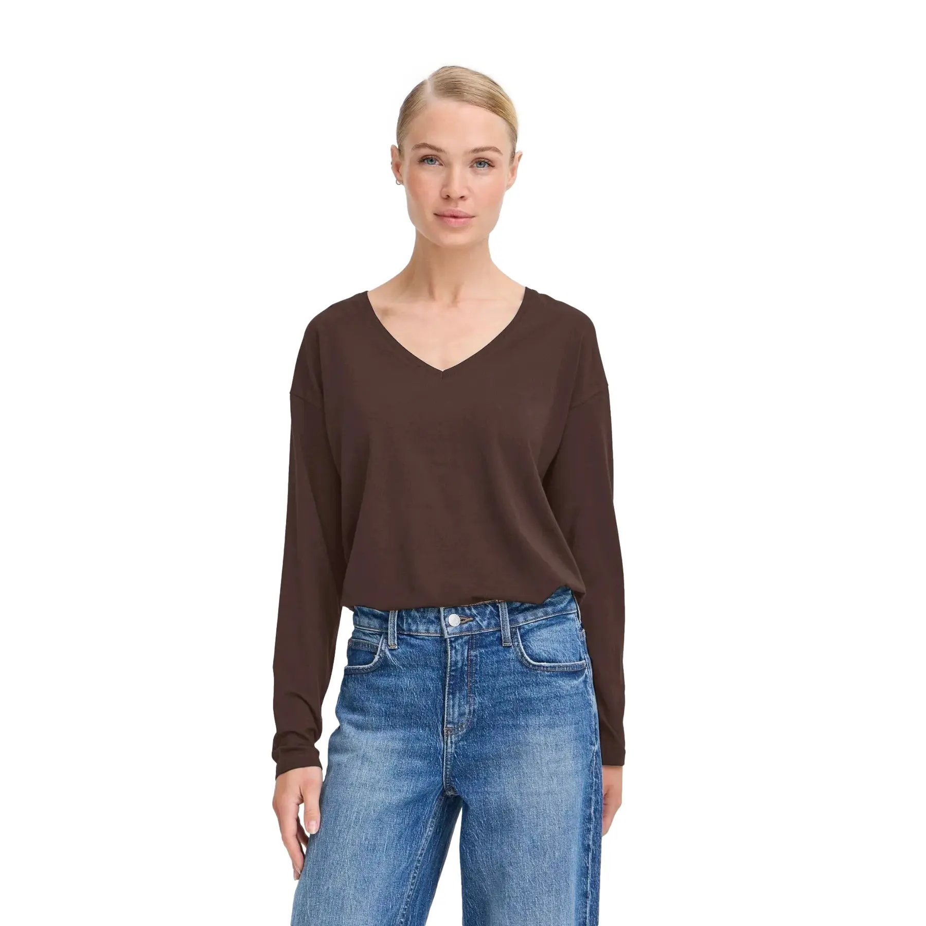 Damen V-Ausschnitt Pulli b.young BYPAMILA