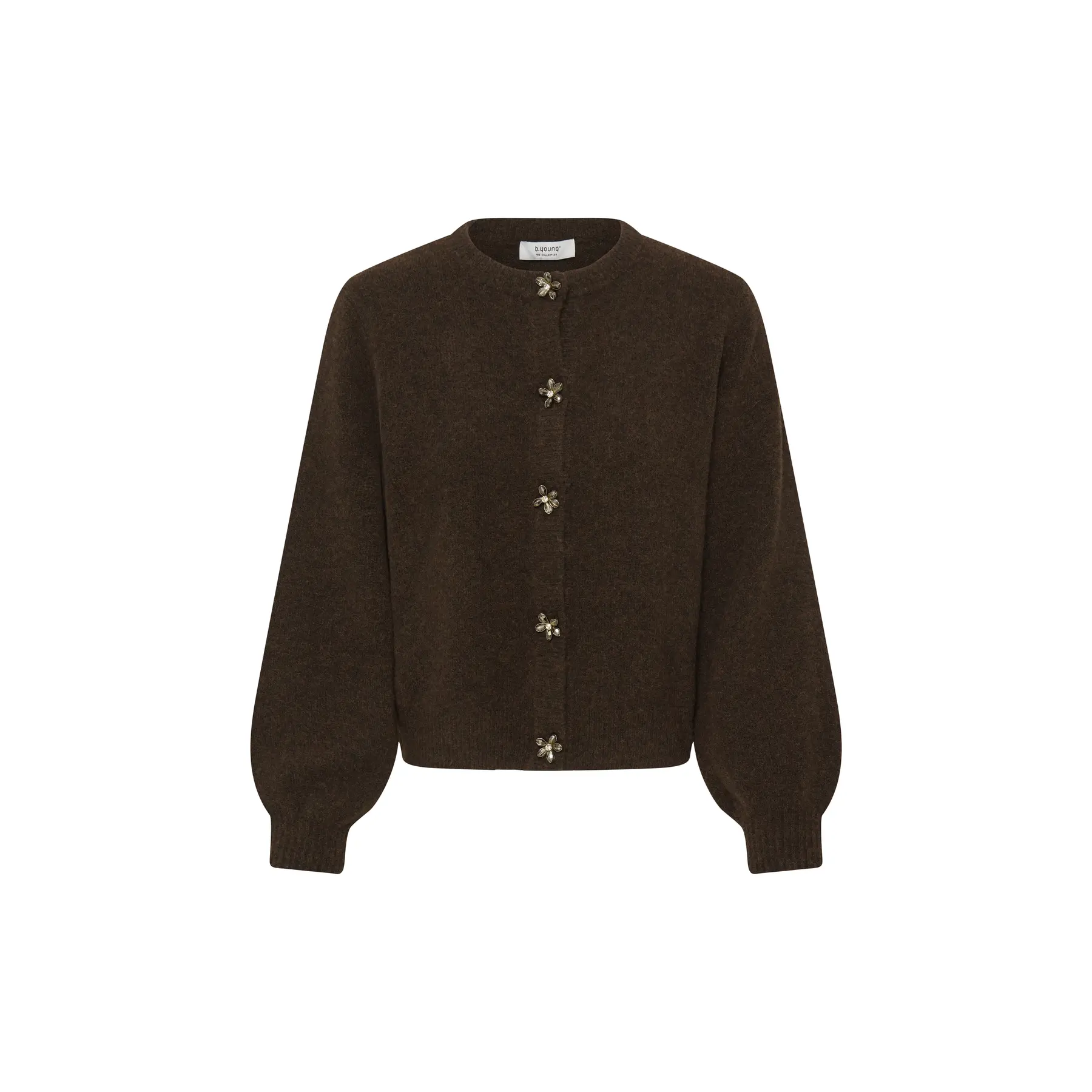 B.young Women's Marron Cardigan Omea Deco 2