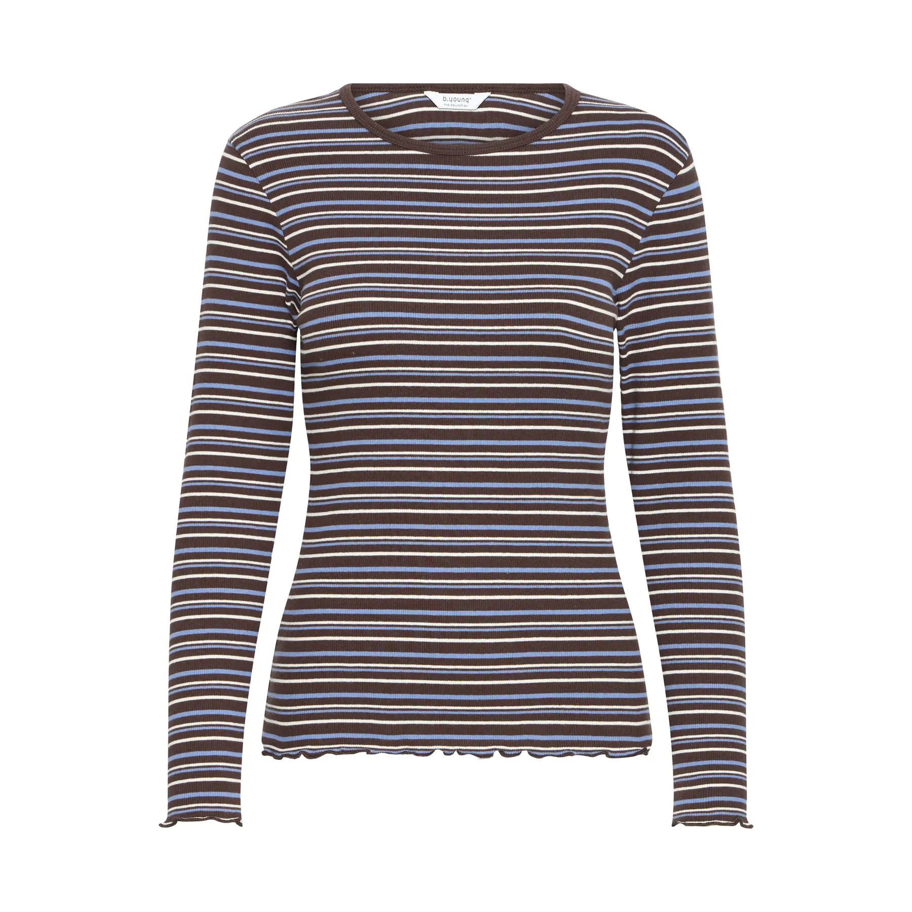 B.young Women's Marron Long Sleeve T-Shirt Tone