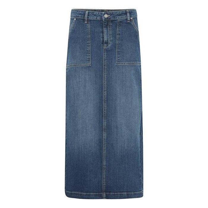 5715574394336 - Hohe Damenjeans-Rock byoung Komma