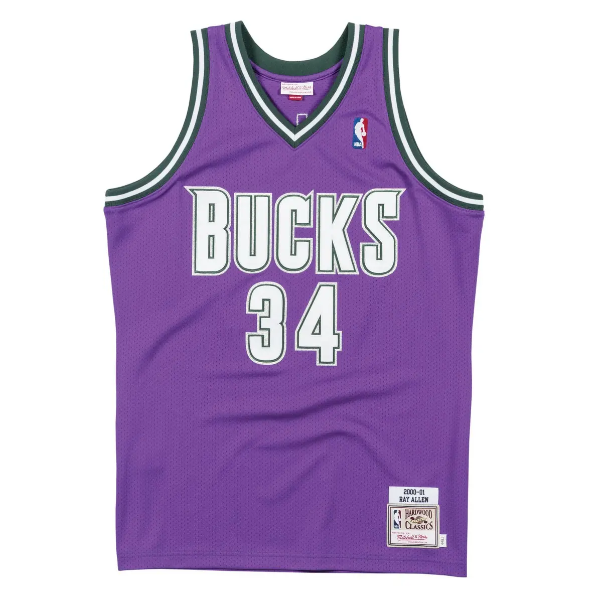 0191686332704 - Authentisches NBA-Trikot Milwaukee Bucks Ray Allen 2000 01