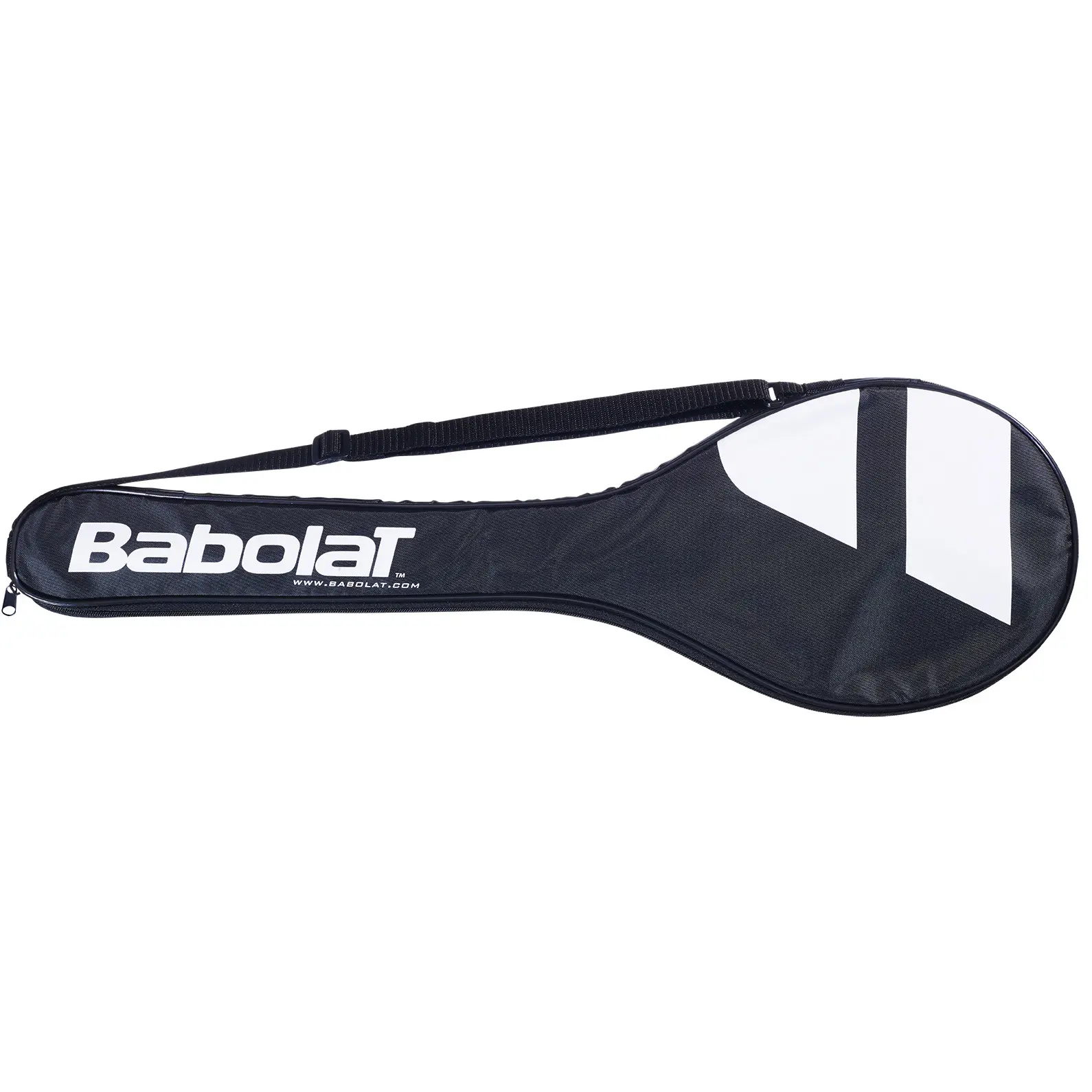 Bababol Full cover enkele badminton rackethoes - zwart wit