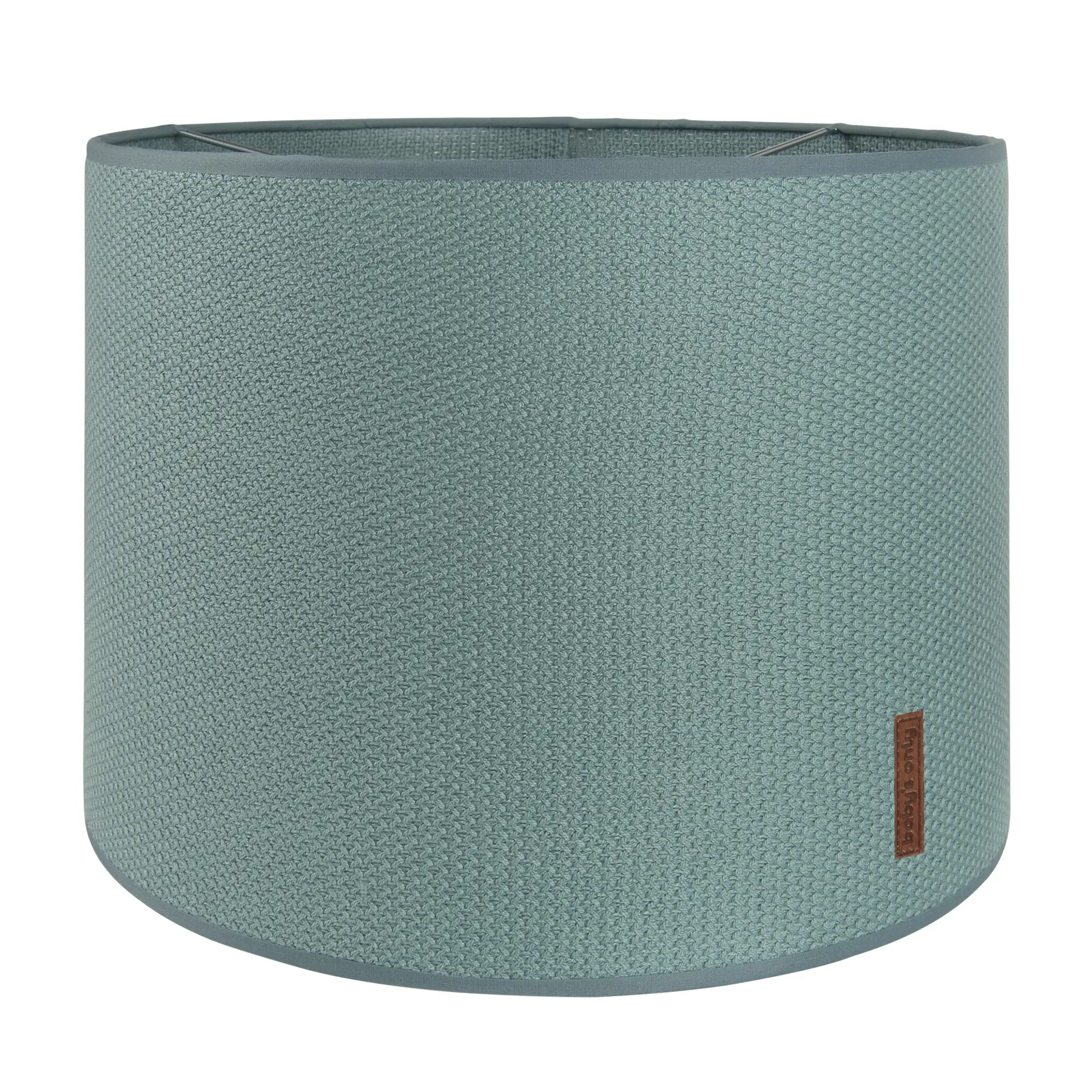 Baby's Only Gebreide lampenkap babykamer - Hanglamp Classic - Stonegreen - Ø30 cm - Inclusief pendel - E27 fitting - 60 watt