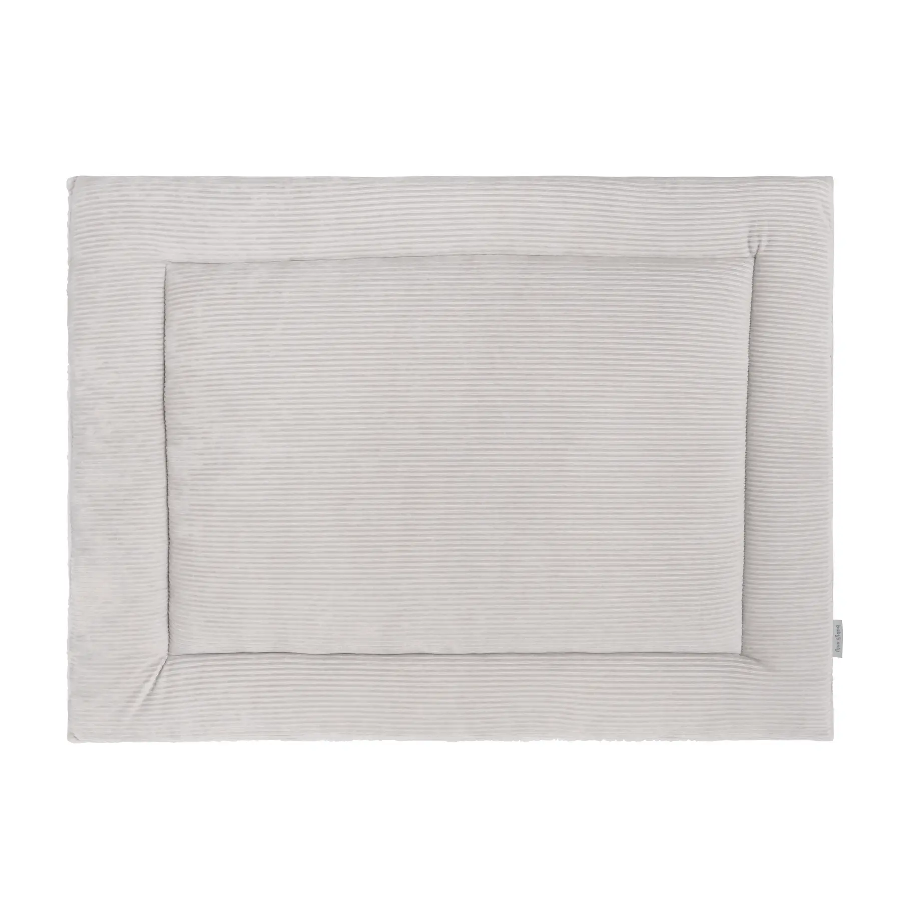 Baby's Only Boxkleed Sense - Parklegger - Speelkleed - Kiezelgrijs - 75x95 cm - Zachte rib corduroy stof - Extra dik - Boxmatras - Tweezijdig te gebruiken