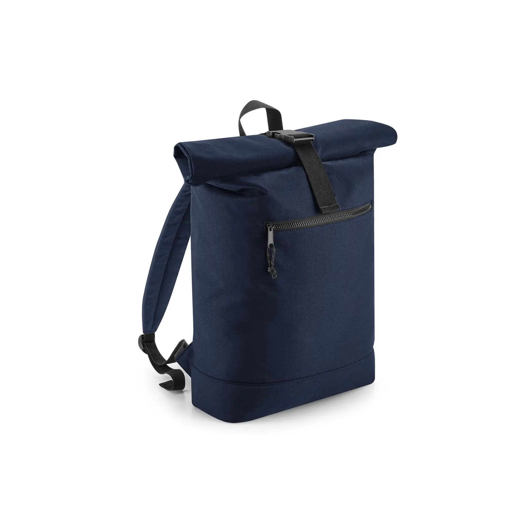 Bag Base Unisex Bleu Roll-Top Backpack Made From Recycled Materials
