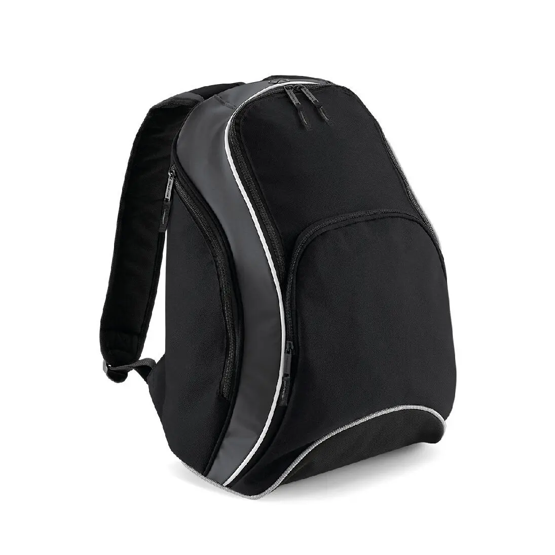 Bag Base Unisex Noir Backpack With Zipped Side Pockets