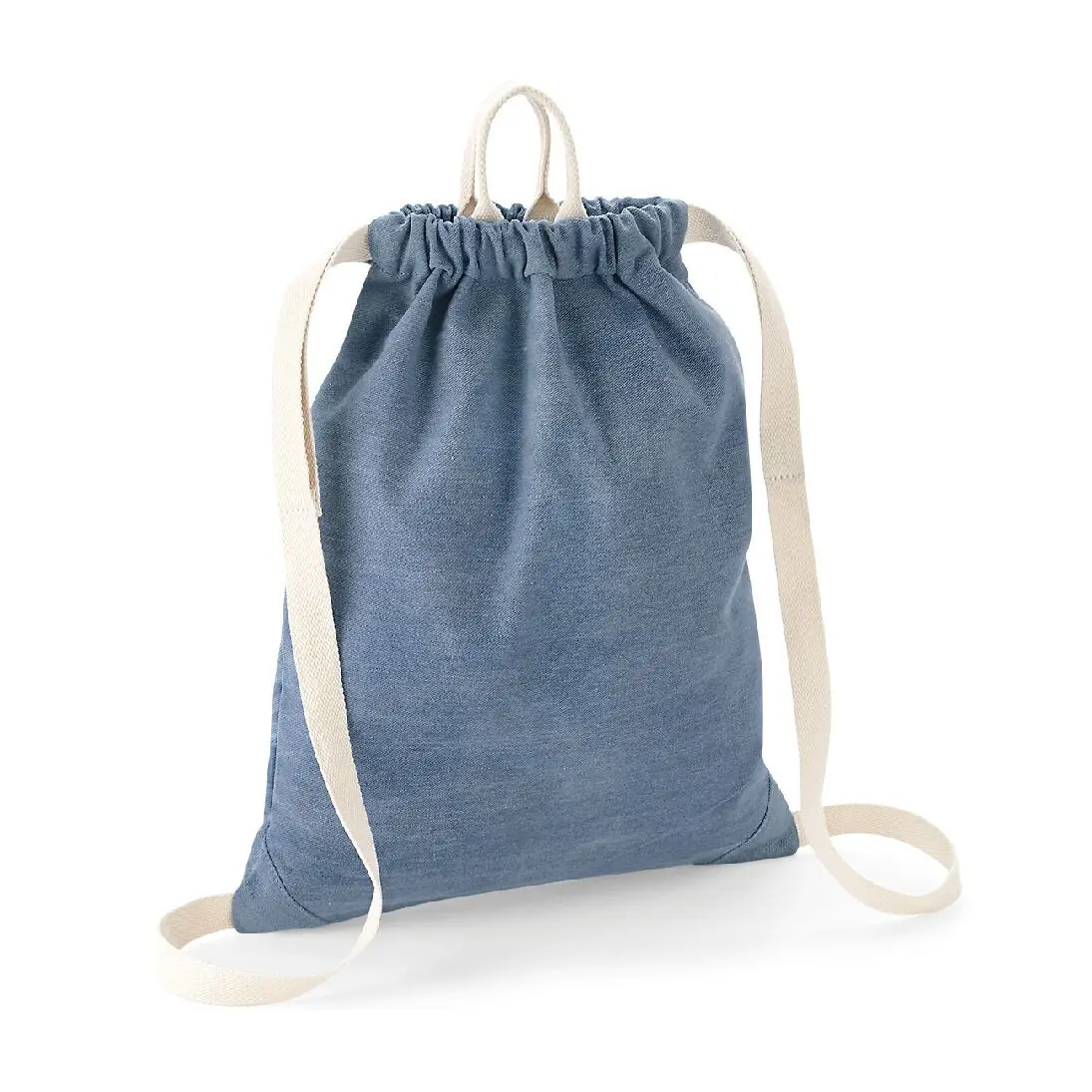 Bag Base Unisex Bleu Denim Rope Bag