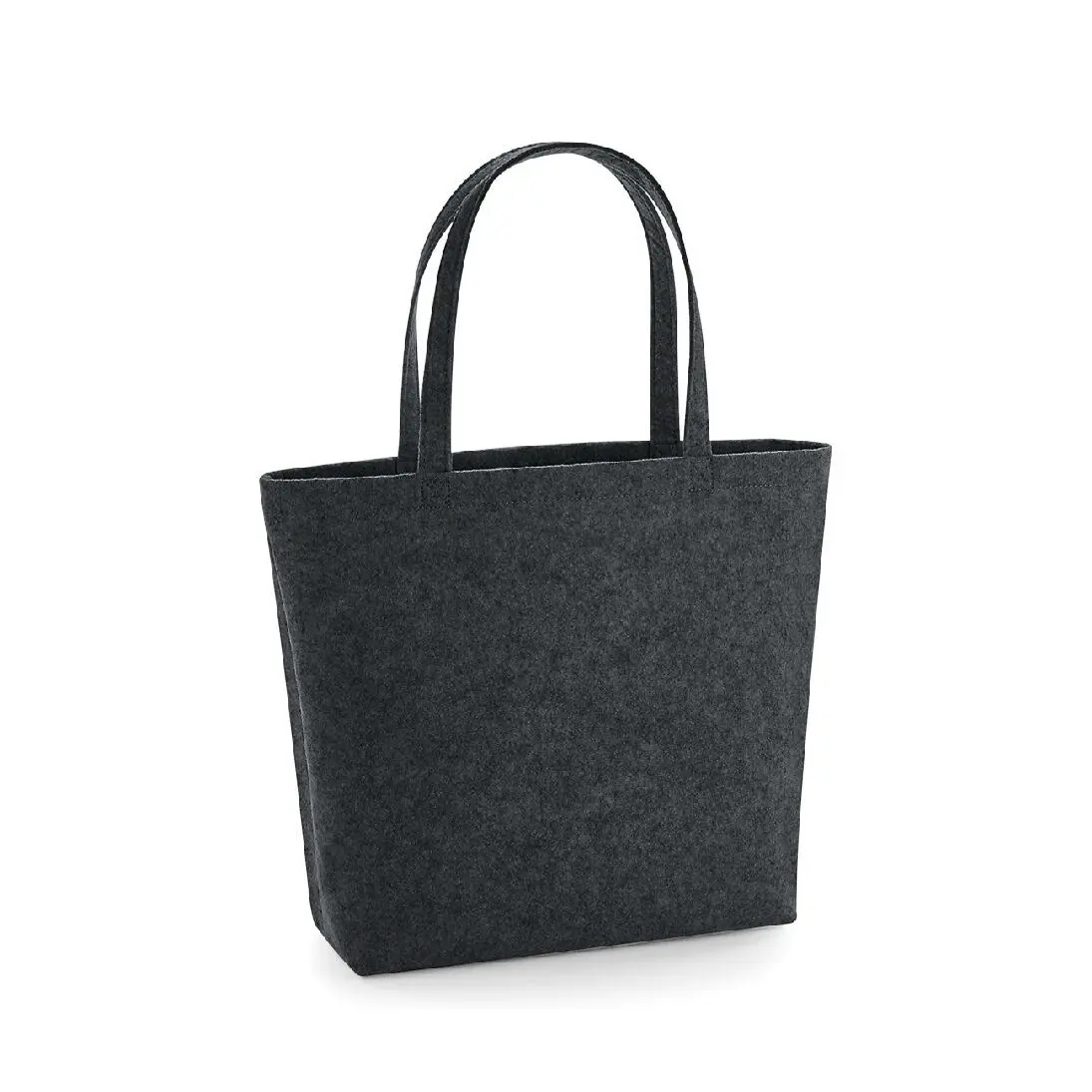 Bag Base Unisex Gris Felt Tote Bag