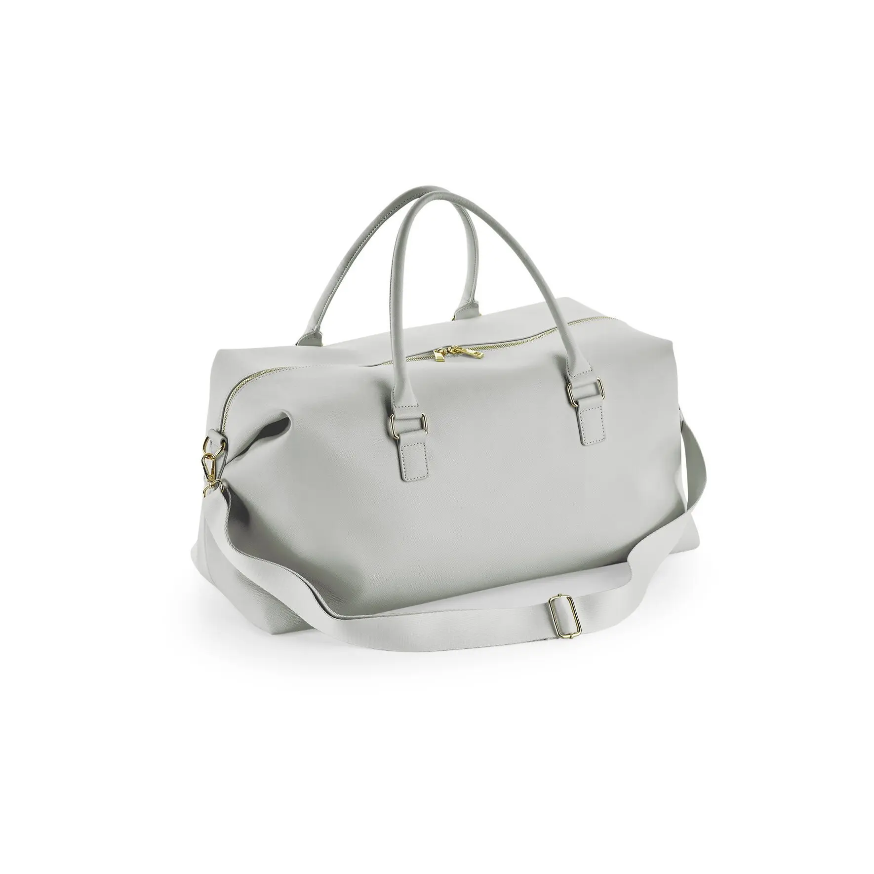 Bag Base Unisex Gris Pu Leather Travel Bag