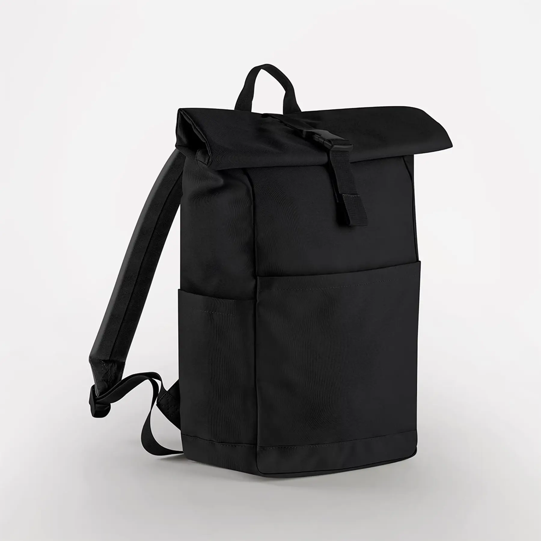 Bag Base Women's Noir Recycled Backpack For Roll Top