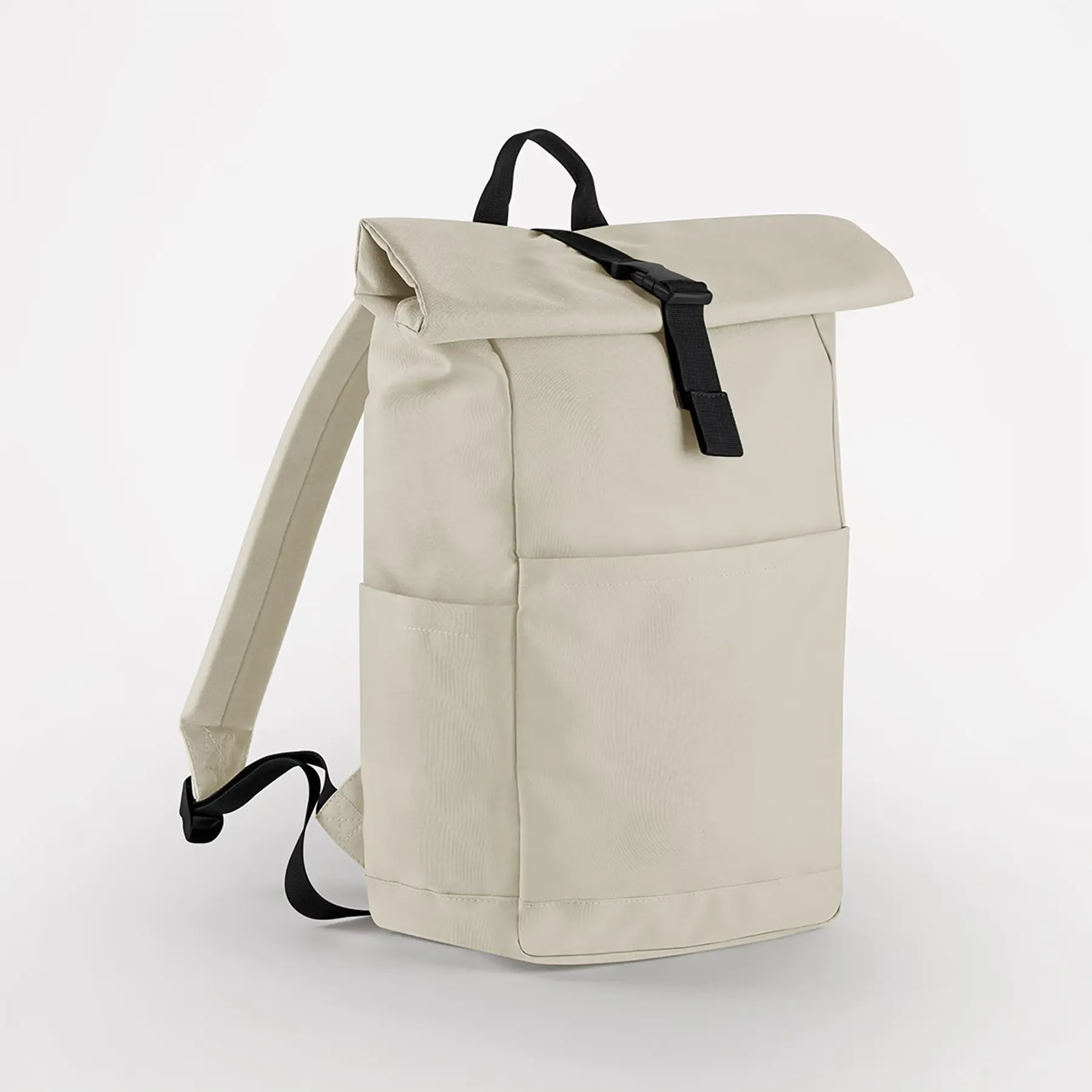 Bag Base Women's Beige Recycled Backpack For Roll Top