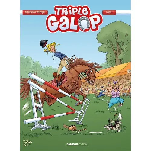 Comparer les prix de Livre Triple Galop : Bande Dessinée Bamboo Edition Tome : 1