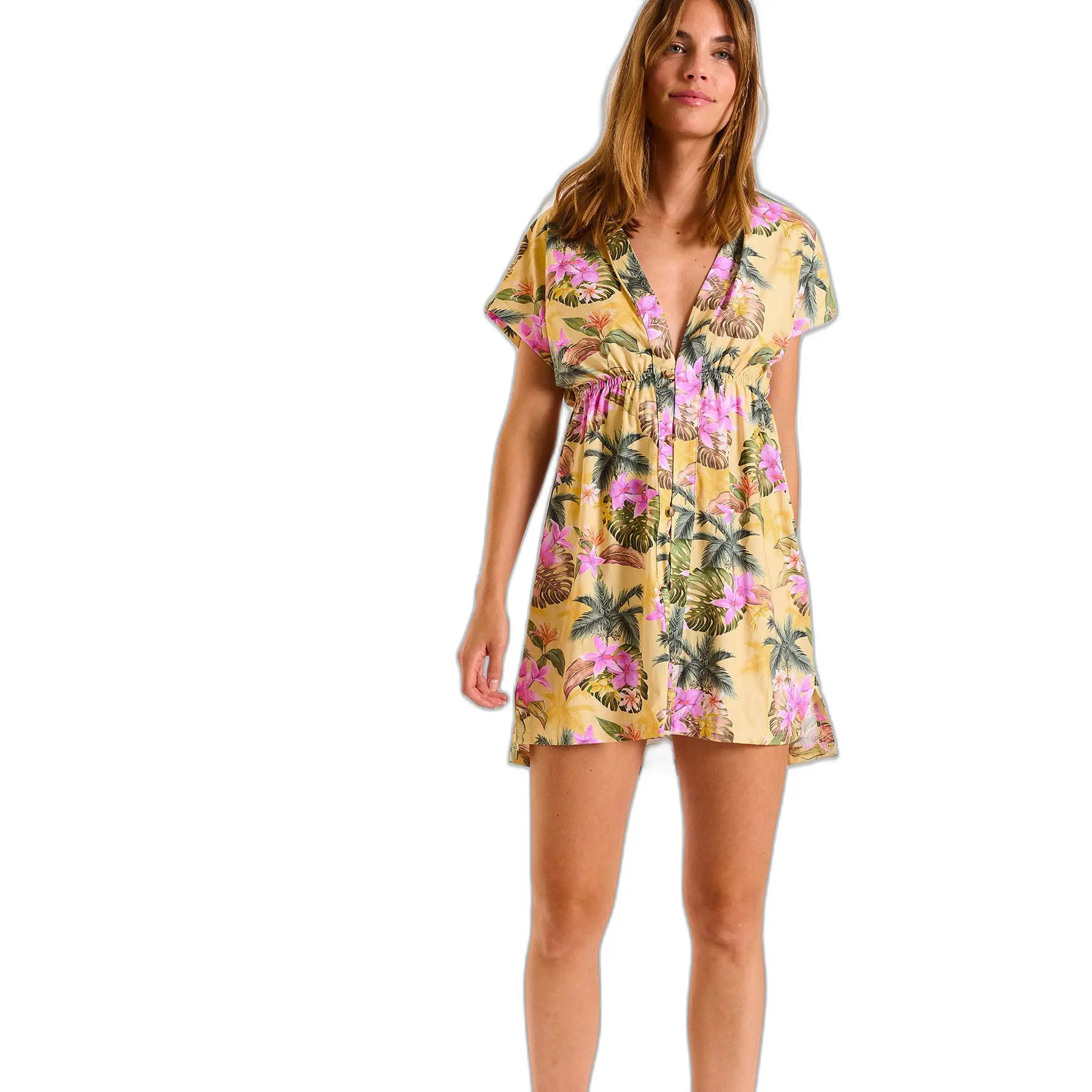 3500300338430 - Kleid Damen Banana Moon Abeline Limetropivoil