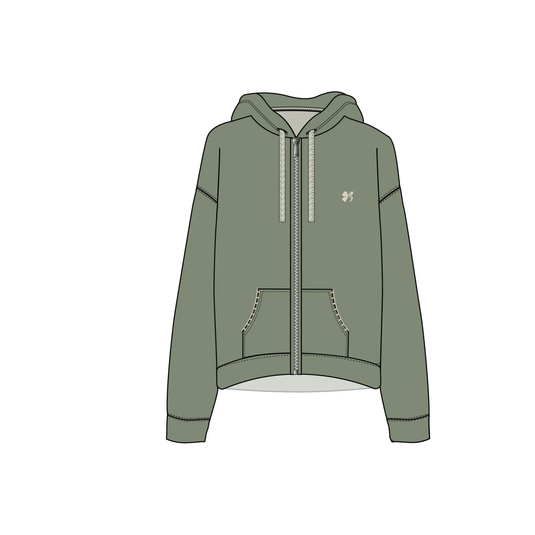 3500301177106 - Sweatshirt Damen Banana Moon Robinson Modelo